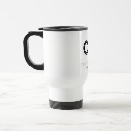 Taza De Viaje Infinity Traveling Black & White Design