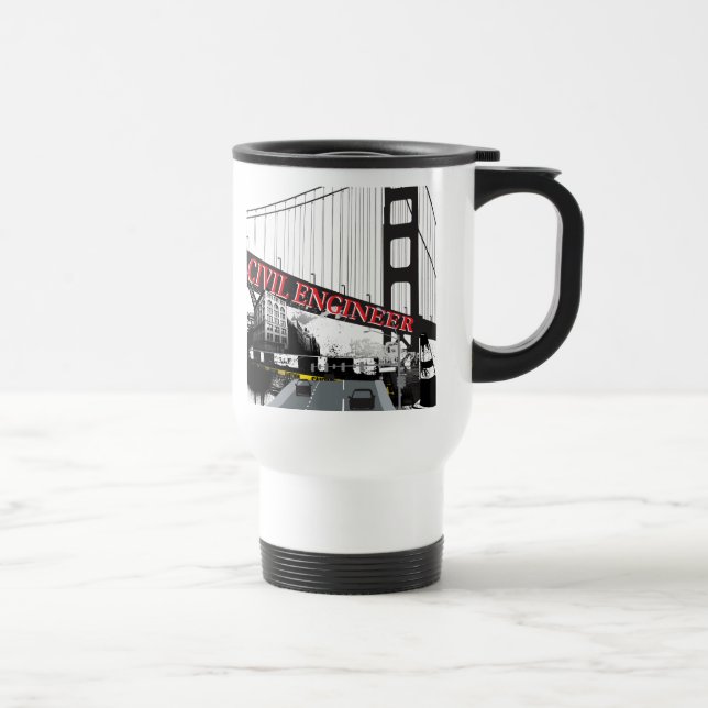 Taza De Viaje Ingeniero Civil (Derecha)