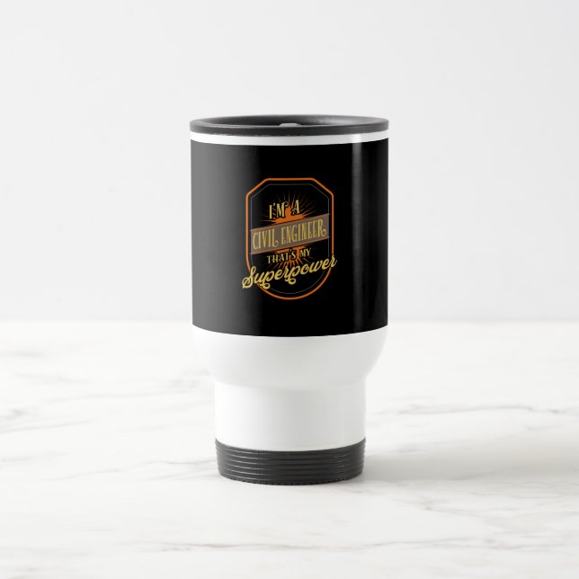 Taza De Viaje Ingeniero Civil (Centro)