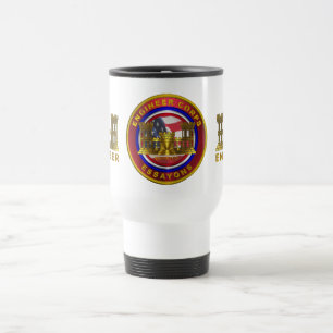 Taza De Viaje Ingeniero del Ejército Soldado y Veterano