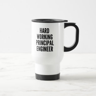 Taza De Viaje Ingeniero principal de trabajo duro