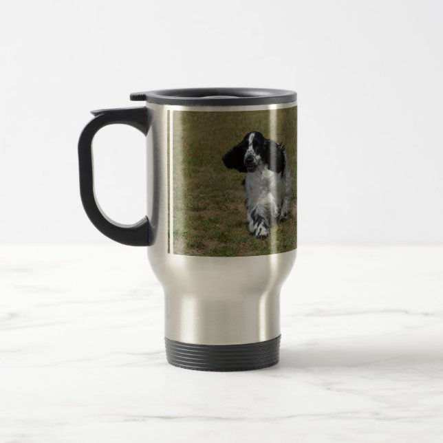 Taza De Viaje Inglés adorable cocker spaniel (Izquierda)