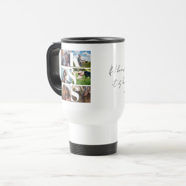Taza De Viaje Iniciales de monograma Regalos personalizados de p (Anverso izquierdo)
