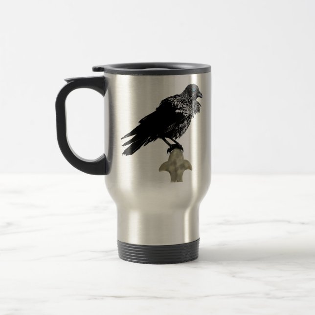 Taza De Viaje Inked Raven (Izquierda)