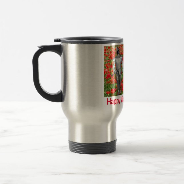 taza de viaje inoxidable. Feliz Día de San Valentí (Izquierda)