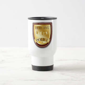 Taza De Viaje Insígnia de detective de policía