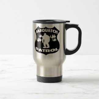 Taza De Viaje Insignia del bosque de la patrulla de Sasquatch