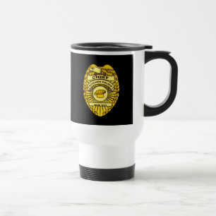 Taza De Viaje Insignia Del Jefe De La Policía De Cocina
