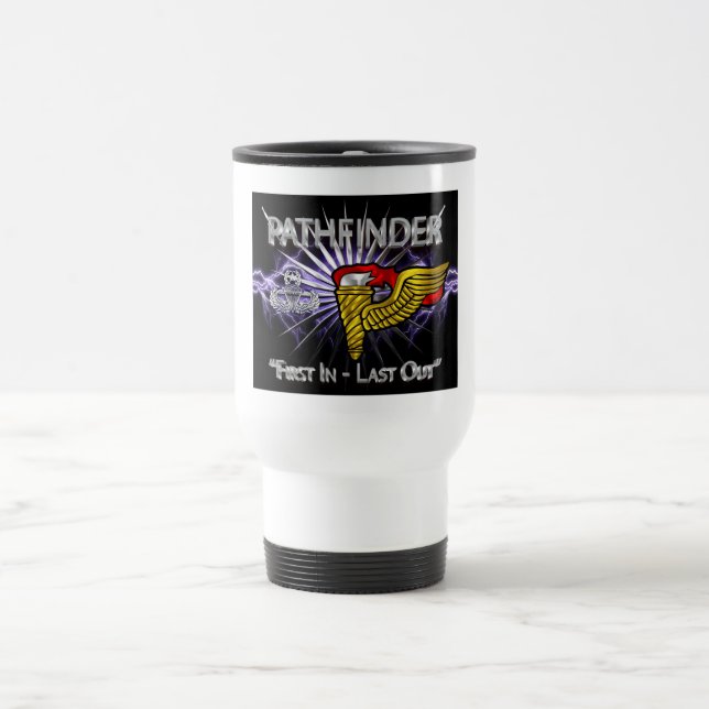 Taza De Viaje Insignia del parapente -"Primero en último término (Centro)