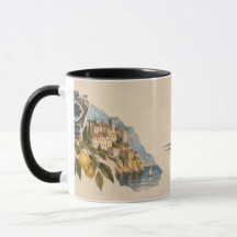 Taza de viaje inspirada en el viaje moderno artíst