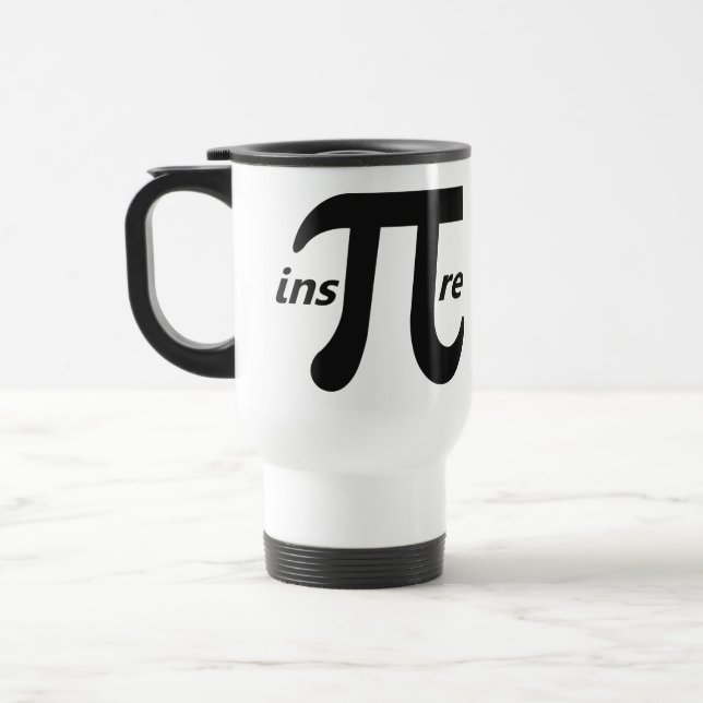 Taza De Viaje Inspire el símbolo inspirador del pi (Izquierda)