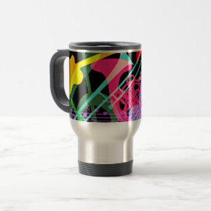 Taza De Viaje Instrumentos Musicales Diseño Pop Art