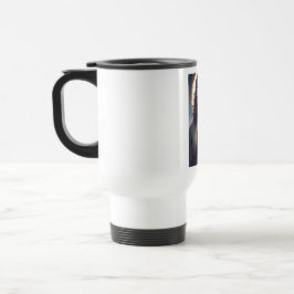 Taza de viaje intensa de Jesucristo cristiana