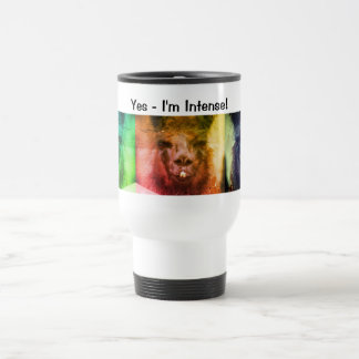 Taza De Viaje Intenso animal divertido de llamada negra
