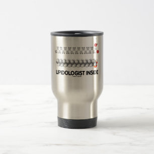 Taza De Viaje Interior de Lipidologist (estructura química de
