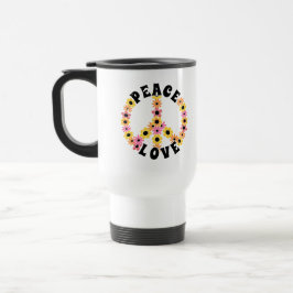 Taza De Viaje International Day of Peace Love Flower
