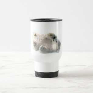 Taza De Viaje Invierno congelado ártico animal lindo de Cub del