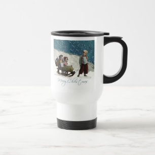 Taza De Viaje Invierno de los niños de la época de la cosecha de