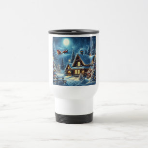 Taza De Viaje Invierno/Santa/Navidades/Nieve