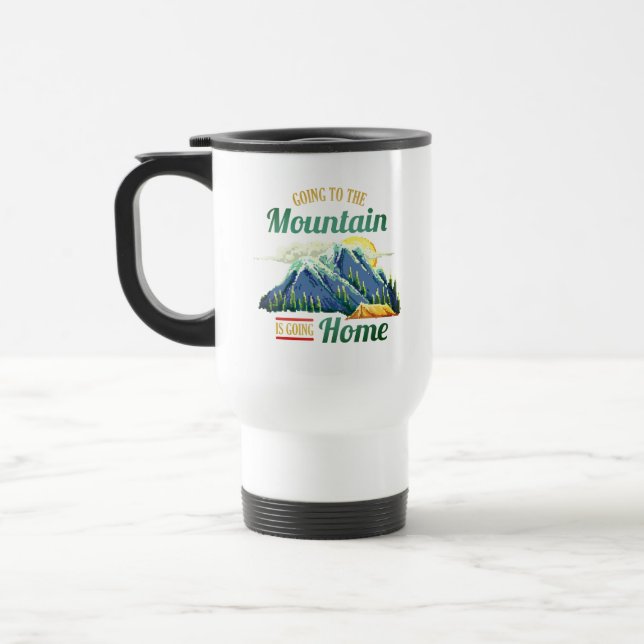 Taza De Viaje Ir a la Montaña Salvaje (Izquierda)