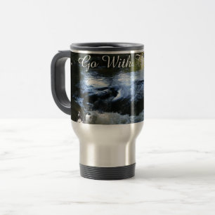 Taza De Viaje Ir Con El Flujo