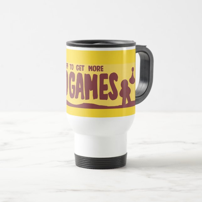 Taza De Viaje Ir Obtener Boardjuegos Nostalgia de Viñeta Turísti (Anverso derecho)