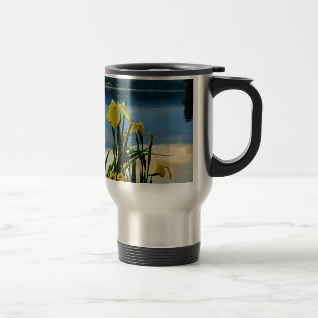 Taza De Viaje Iris amarillo en la orilla del lago (Derecha)