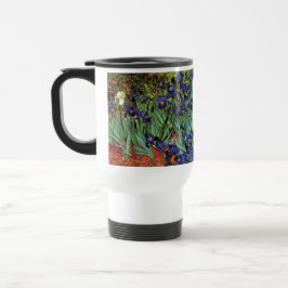 Taza De Viaje Irises de Vincent van Gogh, Arte de Jardín Vintage
