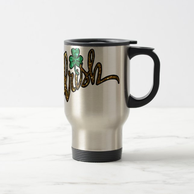 Taza De Viaje irish clover shamrock (Derecha)