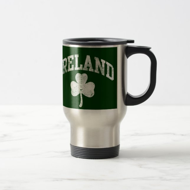 Taza De Viaje Irlanda, estilo del equipo universitario del (Derecha)