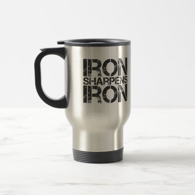 Taza De Viaje Iron Sharpens Iron (Izquierda)