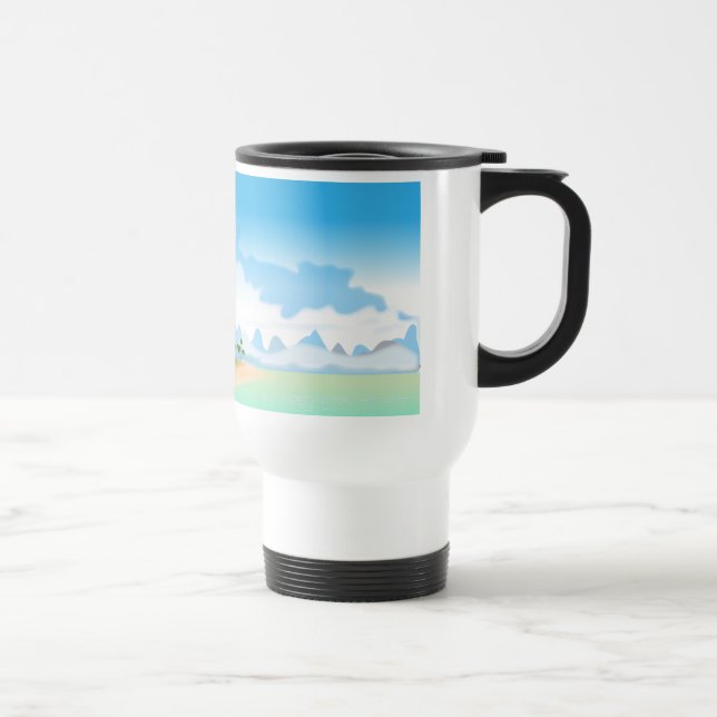 Taza De Viaje Isla Tropical (Derecha)