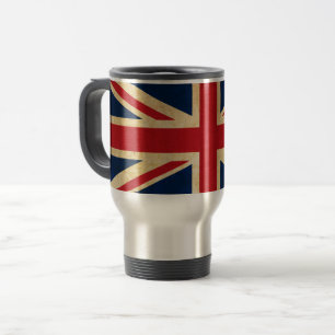 Taza De Viaje Jack de la Unión de Bandera del Reino Unido