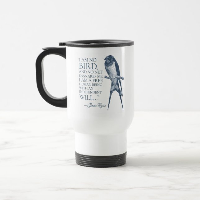 Taza De Viaje Jane Eyre - No Soy Pájaro - Tragar (Izquierda)