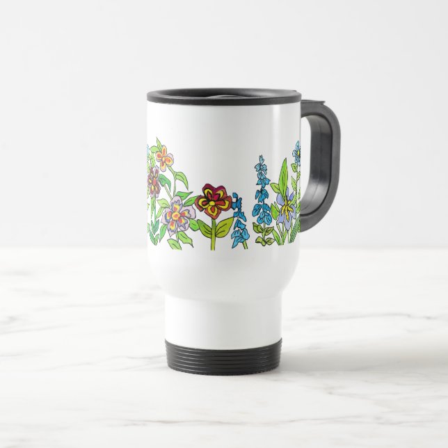 Taza De Viaje Jardín de flores (Anverso derecho)