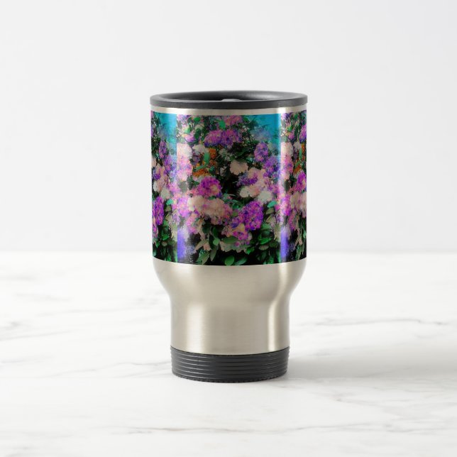 Taza De Viaje Jardín de flores de mamá (Centro)