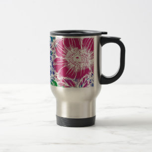 Taza De Viaje Jardín de flores tropicales