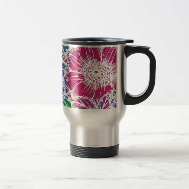 Taza De Viaje Jardín de flores tropicales (Derecha)