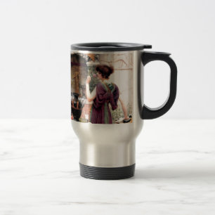 Taza De Viaje Jardín de Godward de la mujer de Pompeya
