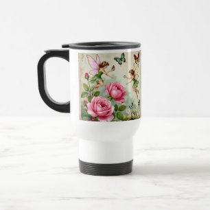 Taza De Viaje Jardín de Hadas Florales Encantadas