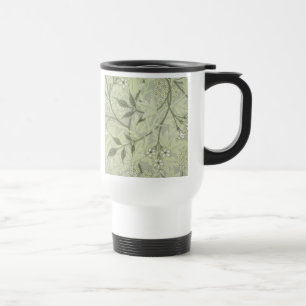 Taza De Viaje Jasmine Botánico Vintage Antiguo William Morris