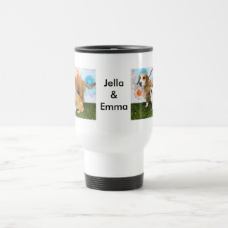 Taza De Viaje Jella = Corgi y Emma = afloramiento y bulldog del