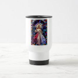 Taza de viaje Jesús de la Divina Misericordia