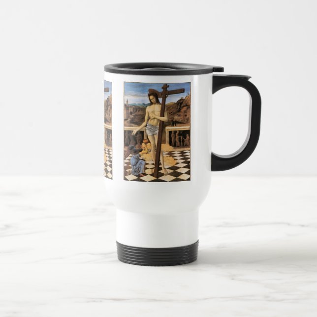 Taza De Viaje Jesús Sangre Del Arte Religioso Redentor (Derecha)