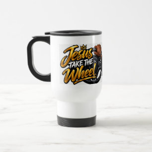 Taza De Viaje Jesús toma el volante