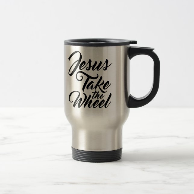 Taza De Viaje Jesús toma la rueda (Derecha)