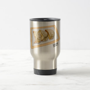 Taza De Viaje Jiaozi / ilustracion personalizado chino de bolas