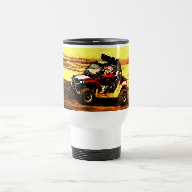 Taza De Viaje Jinete de ATV - todo el Motorsports del extremo (Centro)