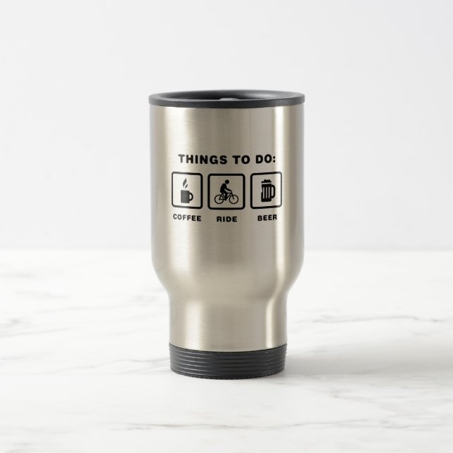 Taza De Viaje Jinete de la bicicleta (Centro)