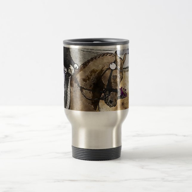 Taza De Viaje Jinete del Dressage (Centro)